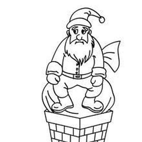 Santa Claus Colouring Pages part 12